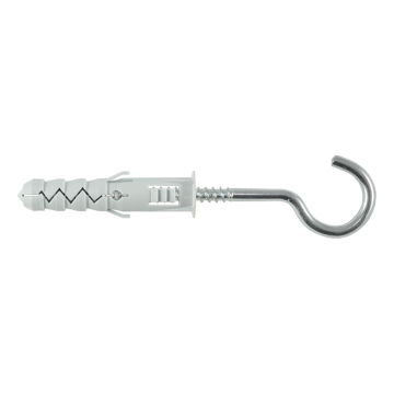 Plastic plug with bend hook, C type