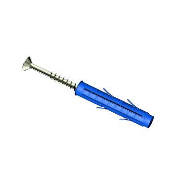 Expansion plastic plug with countersunk head screw DriveFix 