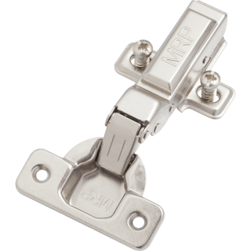 Clip-on soft closing hinge half overlay type+ mounting plate+euro screws