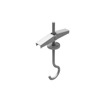 Spring toggle with open hook 